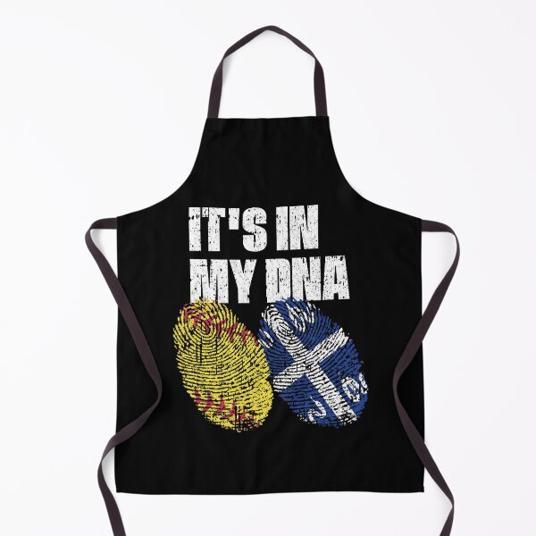 Item preview, IT'S IN MY DNA Softball - Martinique Flag Fingerprint  designed and sold by CosmoKitsch.