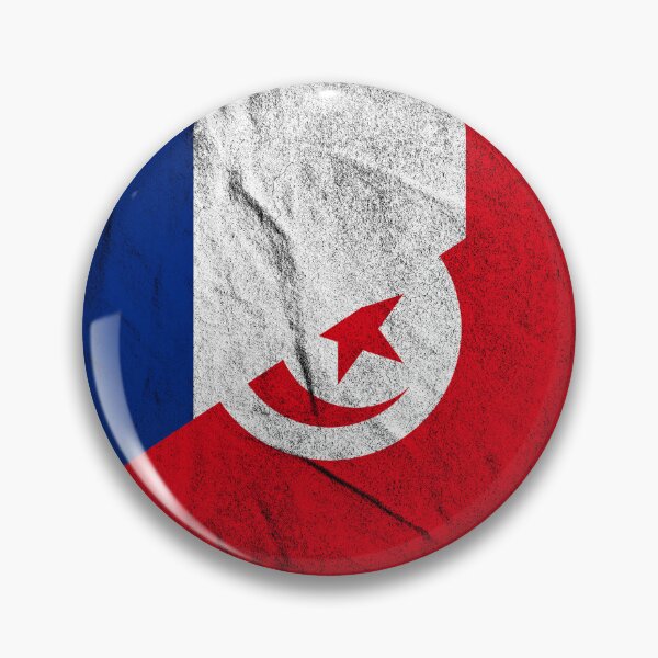 Item preview, Distressed France Tunisia flag designed and sold by Carl's Clothing.