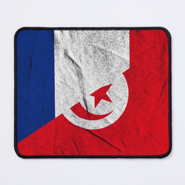 Item preview, Distressed France Tunisia flag designed and sold by Carl's Clothing.