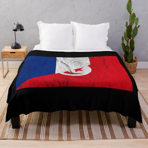 Item preview, Distressed France Tunisia flag designed and sold by Carl's Clothing.