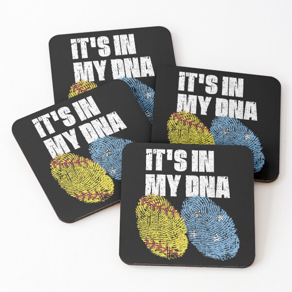 Item preview, IT'S IN MY DNA Softball - Micronesia Flag Fingerprint  designed and sold by CosmoKitsch.