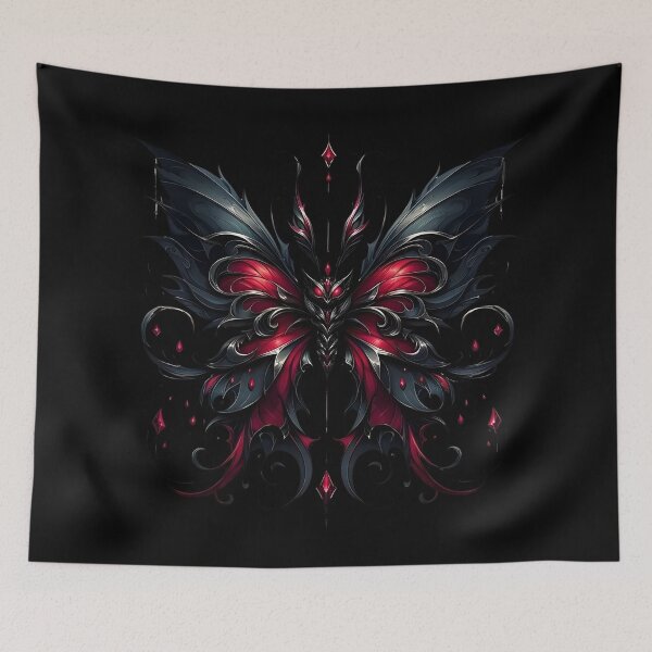 Item preview, Crimson Night Butterfly – Dark Gothic Fantasy Wings Art designed and sold by Ahmed-G-Designs.