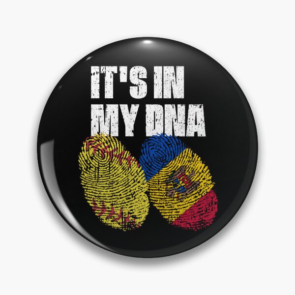Item preview, IT'S IN MY DNA Softball - Moldova Flag Fingerprint  designed and sold by CosmoKitsch.