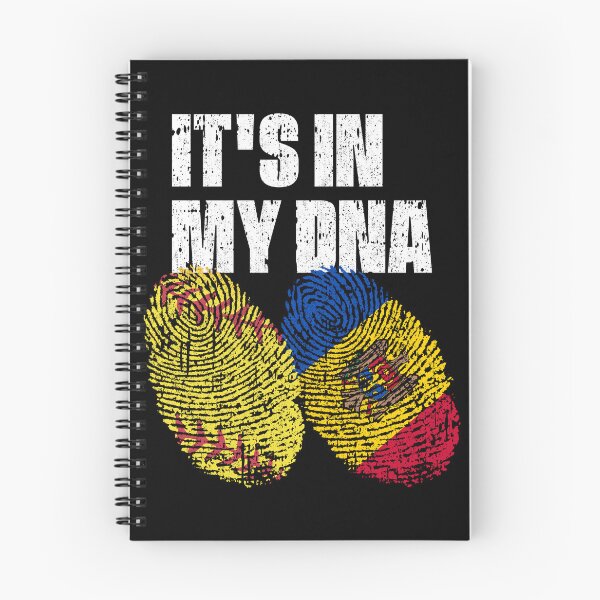 Item preview, IT'S IN MY DNA Softball - Moldova Flag Fingerprint  designed and sold by CosmoKitsch.