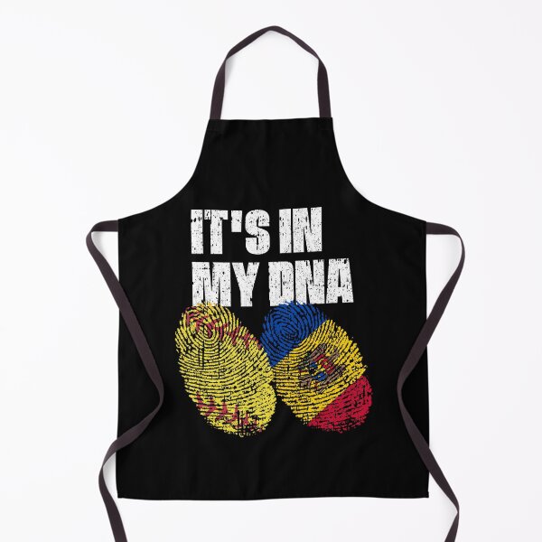 Item preview, IT'S IN MY DNA Softball - Moldova Flag Fingerprint  designed and sold by CosmoKitsch.