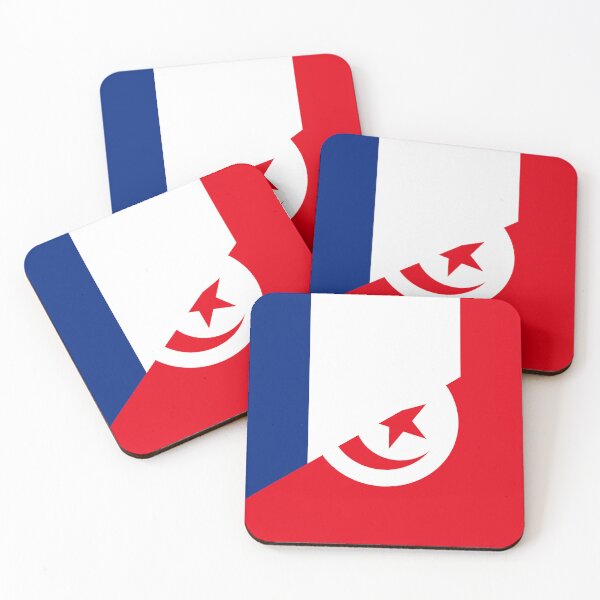 Item preview, France Tunisia Flag designed and sold by Carl's Clothing.