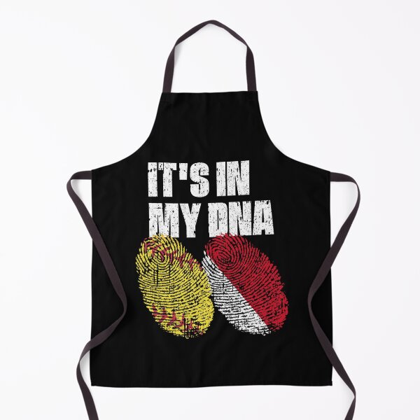 Item preview, IT'S IN MY DNA Softball - Monaco Flag Fingerprint  designed and sold by CosmoKitsch.