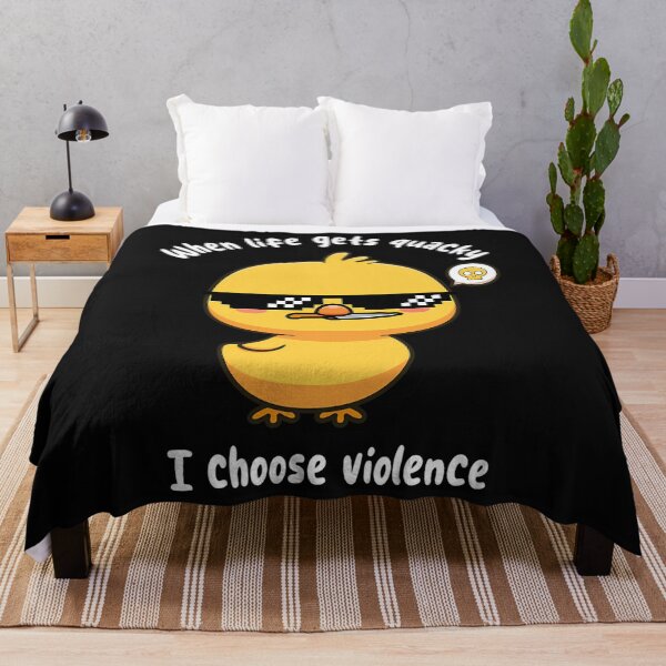 Item preview, When Life Gets Quacky I Choose Violence Funny Duck By Bensemoum designed and sold by JVAZ21.