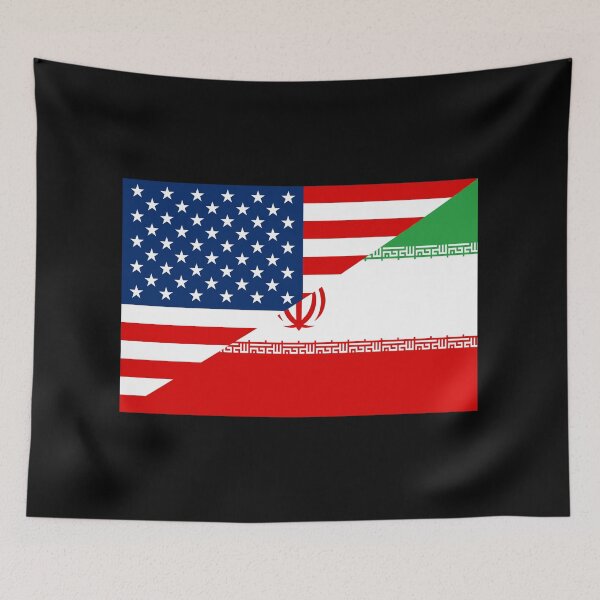 Item preview, USA Iran Flag designed and sold by Carl's Clothing.