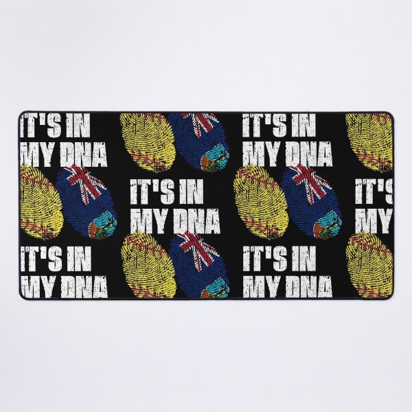 Item preview, IT'S IN MY DNA Softball - Montserrat Flag Fingerprint designed and sold by CosmoKitsch.