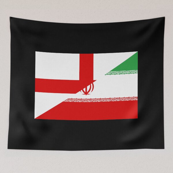 Item preview, England Iran Flag designed and sold by Carl's Clothing.