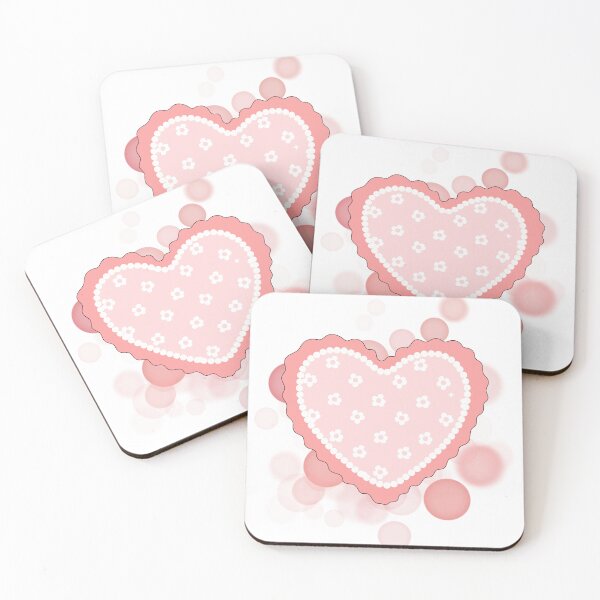 Item preview, Embroidered Pink Heart – Cute Illustration designed and sold by iamKRUK.
