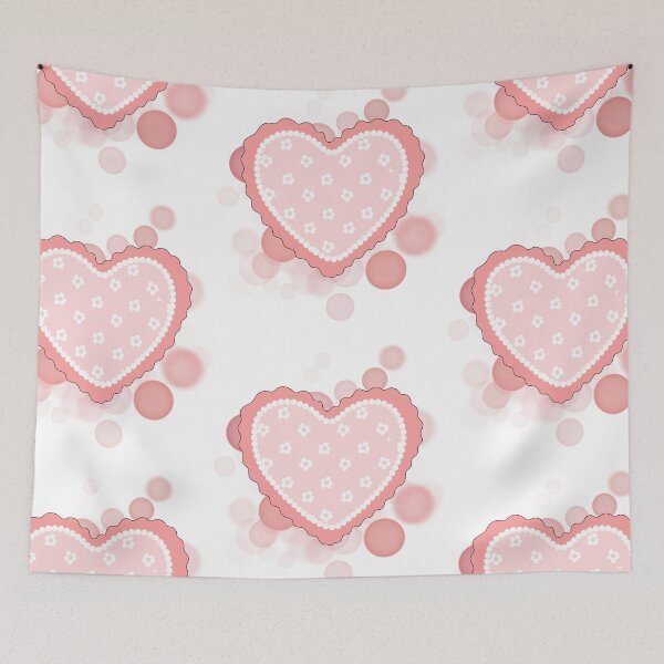 Item preview, Embroidered Pink Heart – Cute Illustration designed and sold by iamKRUK.