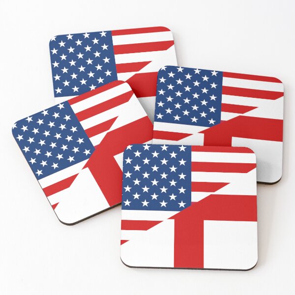 Aperçu de l'œuvre Drapeau des États-Unis et de l'Angleterre créée et vendue par Carl's Clothing.