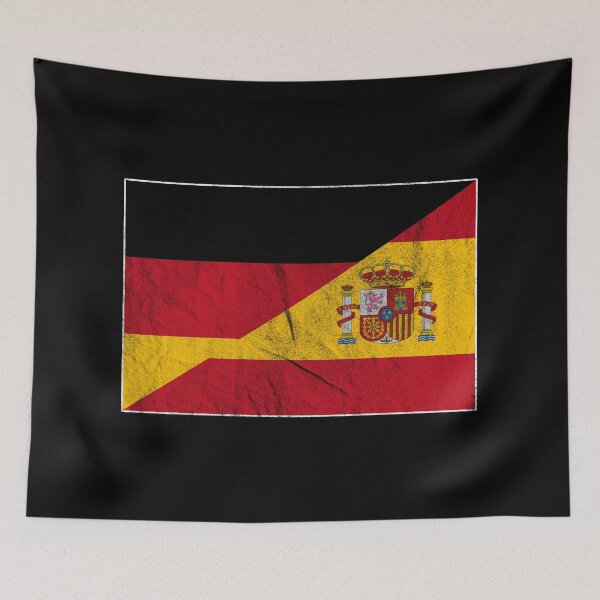 Item preview, Distressed Germany Spain Flag designed and sold by Carl's Clothing.