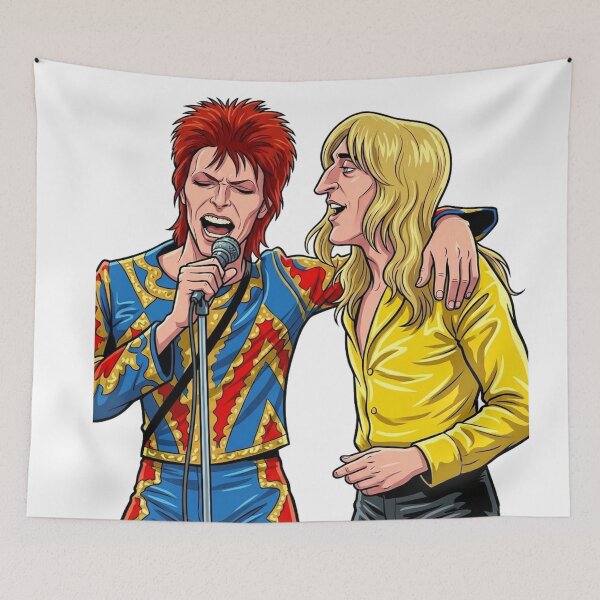 Item preview, David Bowie and Mick Ronson - Cartoon designed and sold by Bigkite.