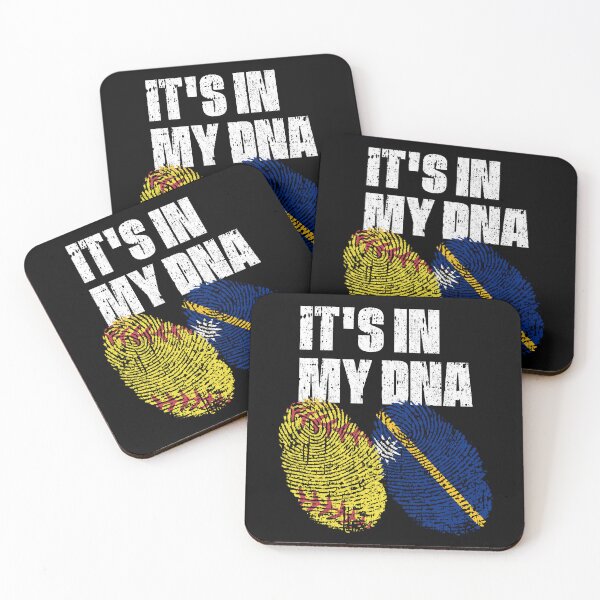 Item preview, IT'S IN MY DNA Softball - Nauru Flag Fingerprint  designed and sold by CosmoKitsch.