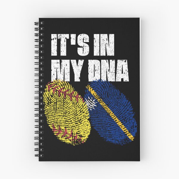Item preview, IT'S IN MY DNA Softball - Nauru Flag Fingerprint  designed and sold by CosmoKitsch.