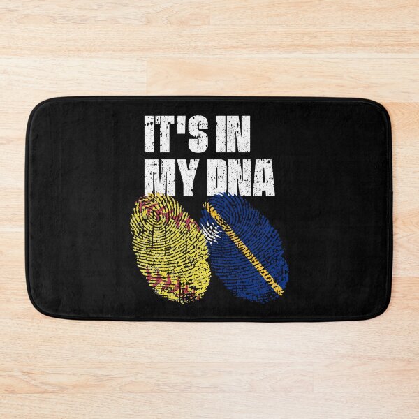 Item preview, IT'S IN MY DNA Softball - Nauru Flag Fingerprint  designed and sold by CosmoKitsch.