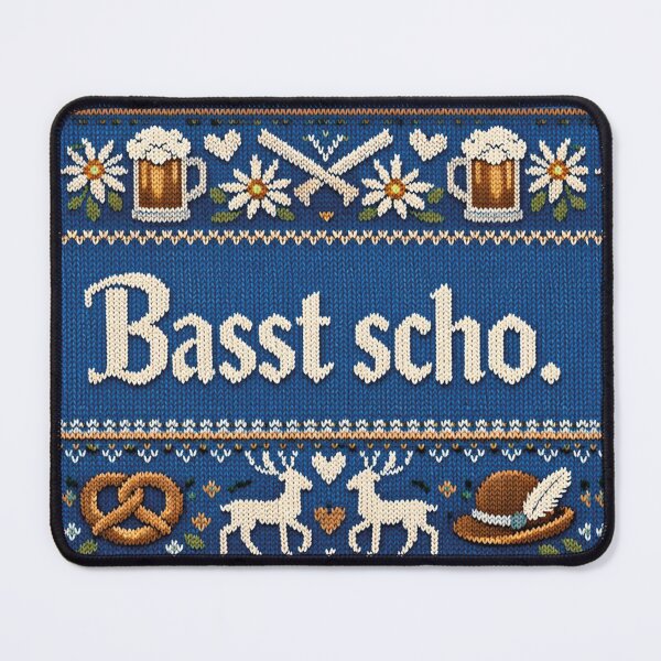 Item preview, Basst scho Bavarian lifestyle Knitwear design designed and sold by Mauswohn.