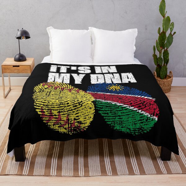 Item preview, IT'S IN MY DNA Softball - Namibia Flag Fingerprint designed and sold by CosmoKitsch.