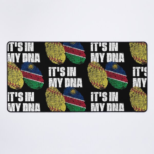 Item preview, IT'S IN MY DNA Softball - Namibia Flag Fingerprint  designed and sold by CosmoKitsch.