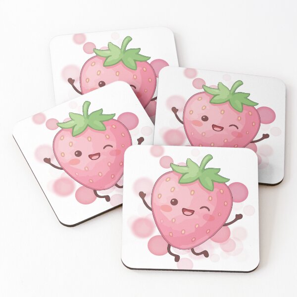 Item preview, Smiling Strawberry – Cute Illustration designed and sold by iamKRUK.