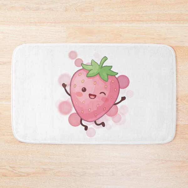 Item preview, Smiling Strawberry – Cute Illustration designed and sold by iamKRUK.