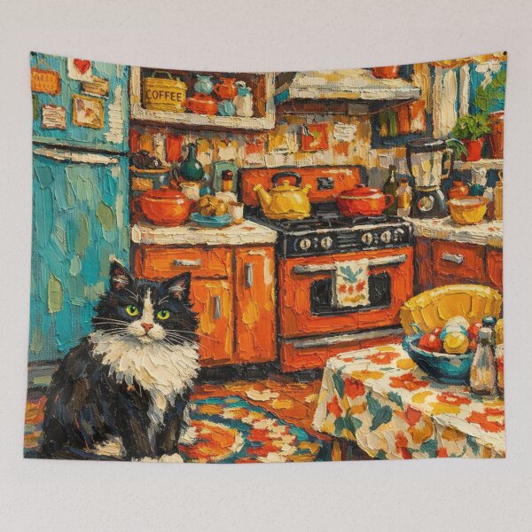 Item preview, Cat In The Kitchen Impasto designed and sold by VFWChuck.