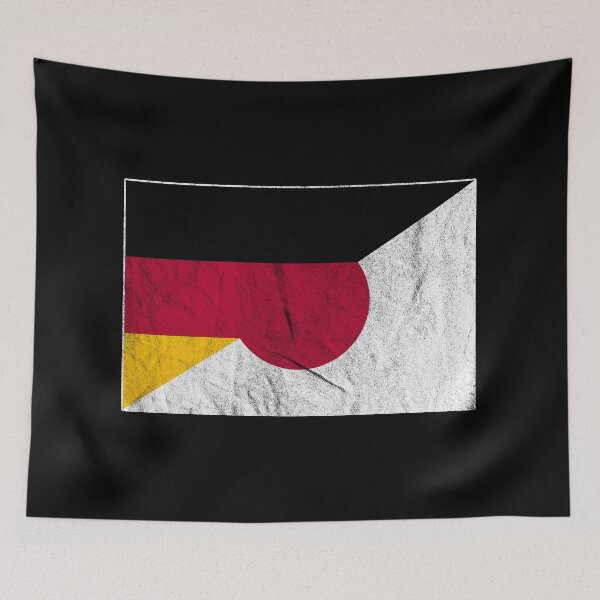 Item preview, Distressed Germany Japan Flag designed and sold by Carl's Clothing.