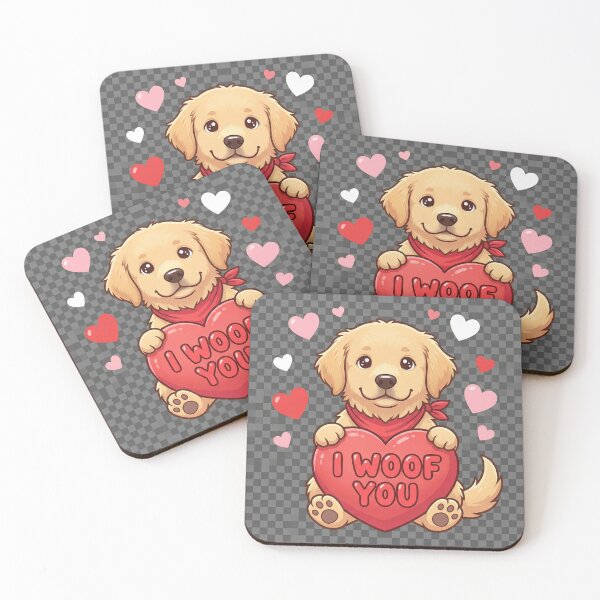 Item preview, Cute Dog Valentine's Day PNG Clipart - I Woof You Pun 2026 Commercial Use designed and sold by SpraySoul999.