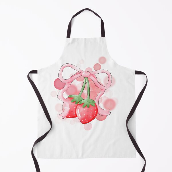 Artikelvorschau, Erdbeeren mit rosa Schleife – Niedliche Illustration entworfen und verkauft von iamKRUK.