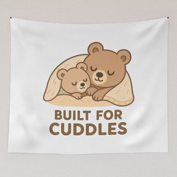 Item preview, Two bears for cuddling – Built for Cuddles designed and sold by Pineapple-Tree.