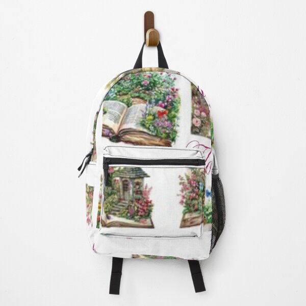 Item preview, Floral Books Garden Illustration – Vintage Botanical Reading Art designed and sold by hanan0708.