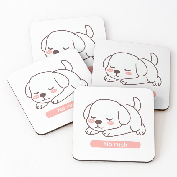 Item preview, No Rush - Dog Sticker designed and sold by MoonlightEleven.