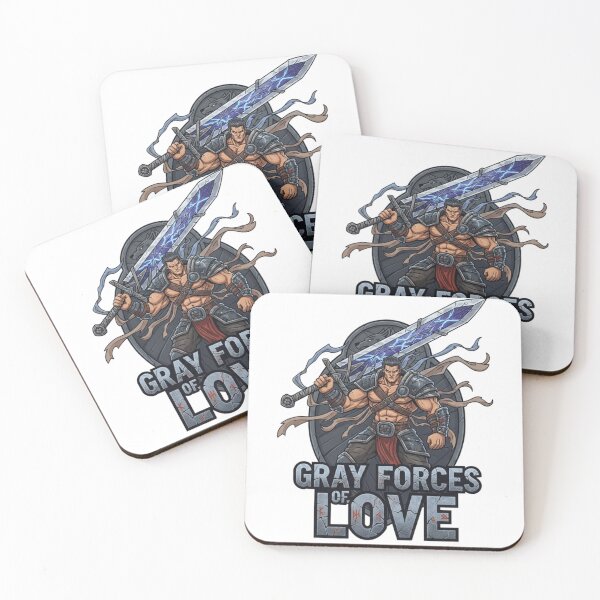 Item preview, Gray Forces Of Love – Fantasy Warrior Cartoon T-Shirt designed and sold by Imaginarium of Chaos falcon88 .