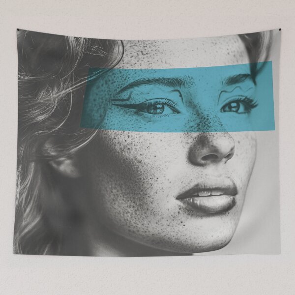 Item preview, Female portrait with freckles. designed and sold by Drawings Project.