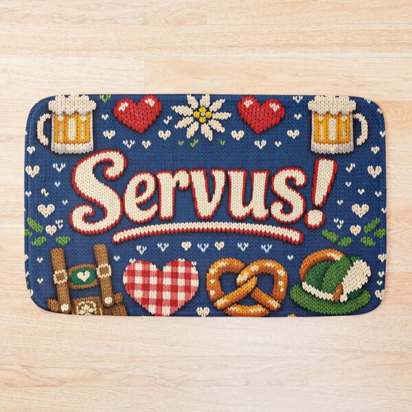 Artikelvorschau, Servus Bayern Strickdesign im Trachten-Look entworfen und verkauft von Mauswohn.