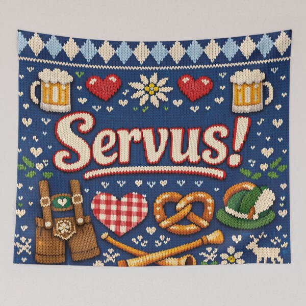 Item preview, Servus Bayern Knitwear design in traditional style designed and sold by Mauswohn.