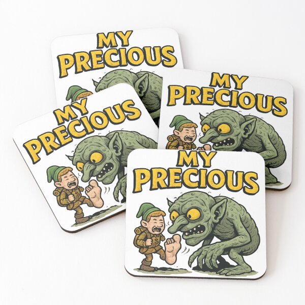 Item preview, My Precious – Funny Fantasy Parody Cartoon T-Shirt designed and sold by Imaginarium of Chaos falcon88 .