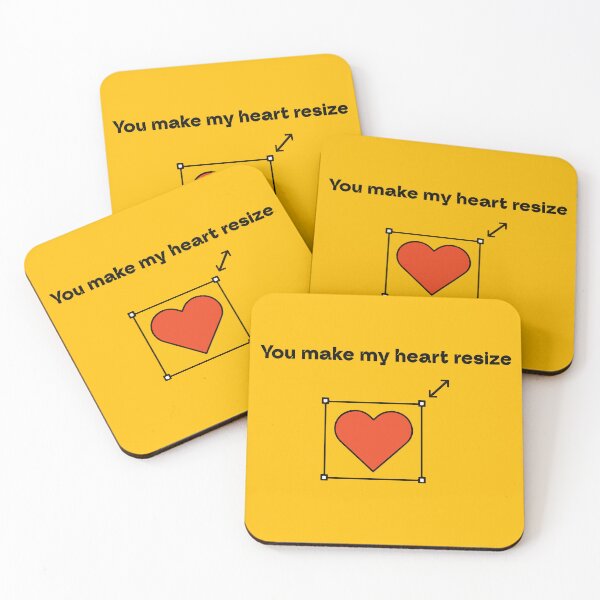 Item preview, Funny Designer Valentine - "You Make My Heart Resize" UI/UX Graphic designed and sold by MrGlayga.