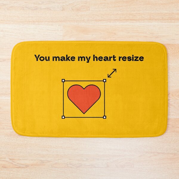 Item preview, Funny Designer Valentine - "You Make My Heart Resize" UI/UX Graphic designed and sold by MrGlayga.