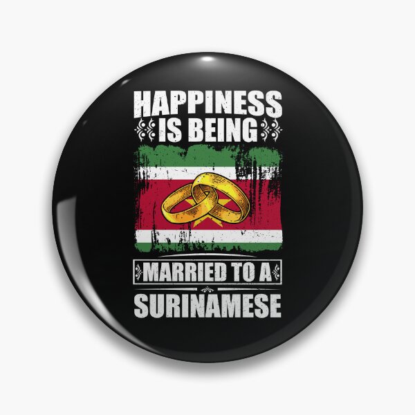Item preview, Happiness Is Being Married To A Surinamese   designed and sold by GabbyKash.