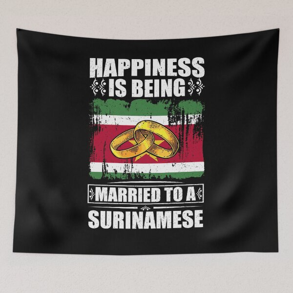 Item preview, Happiness Is Being Married To A Surinamese   designed and sold by GabbyKash.