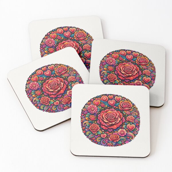 Item preview, Zentangle Rose Heart– Emotional Symbol Art designed and sold by Zaru Art Studio.