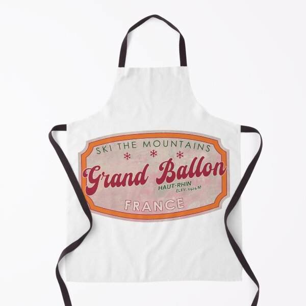 Item preview, Grand Ballon, France, Haut-Rhin, Ski, textured skiing badge designed and sold by Wanderful-roads.