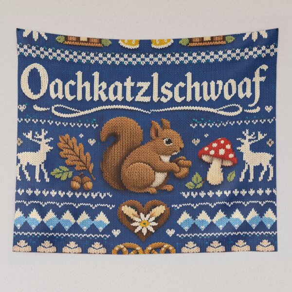 Item preview, Oachkatzlschwoaf Squirrel Knit Design in Alpine Style designed and sold by Mauswohn.
