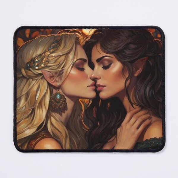 Item preview, Emerie & Morrigan – Sapphic Fantasy Embrace designed and sold by DudasAmiles.