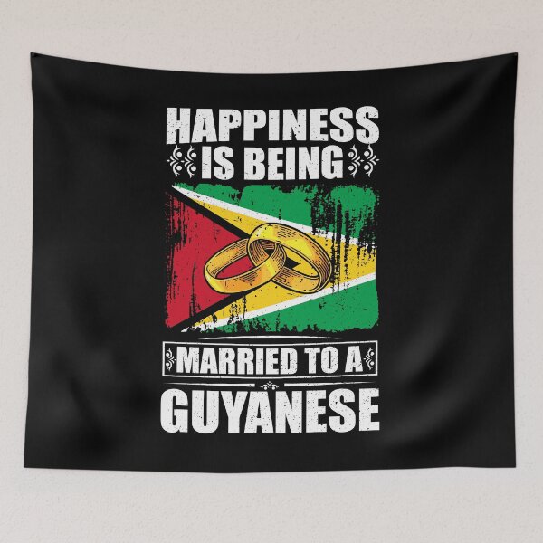 Item preview, Happiness Is Being Married To A Guyanese  designed and sold by GabbyKash.