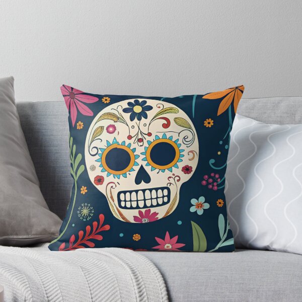 Item preview, Día de los Muertos Skulls Seamless Pattern designed and sold by Erik Visnievskij.
